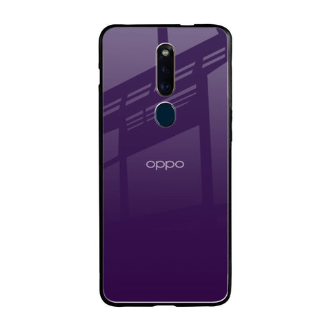 Dark Purple Oppo F11 Pro Glass Back Cover Online