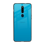 Blue Aqua Oppo F11 Pro Glass Back Cover Online