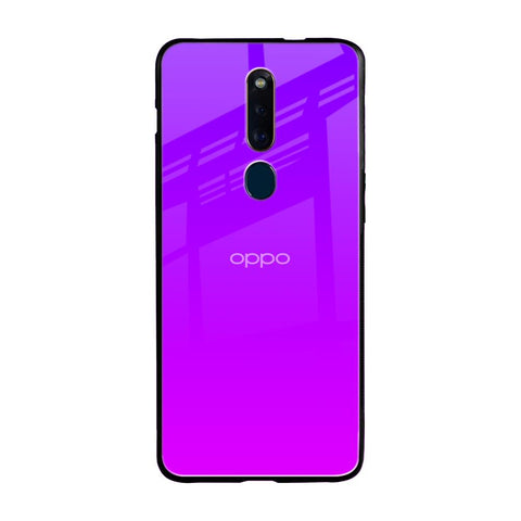 Purple Pink Oppo F11 Pro Glass Back Cover Online