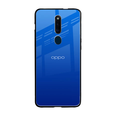 Egyptian Blue Oppo F11 Pro Glass Back Cover Online
