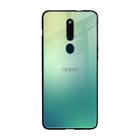 Dusty Green Oppo F11 Pro Glass Back Cover Online