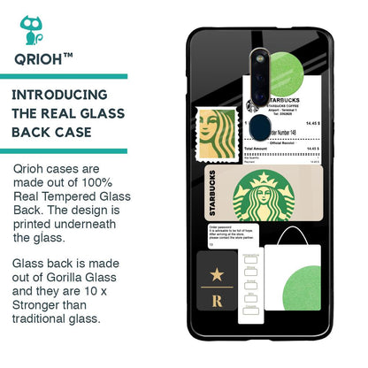 Coffee Latte Glass Case for Oppo F11 Pro