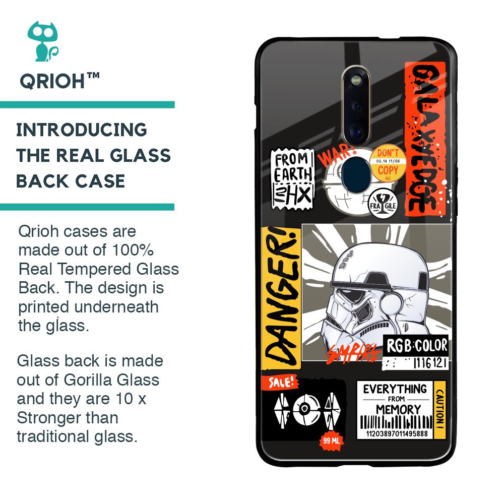 Galaxy Edge Glass Case for Oppo F11 Pro