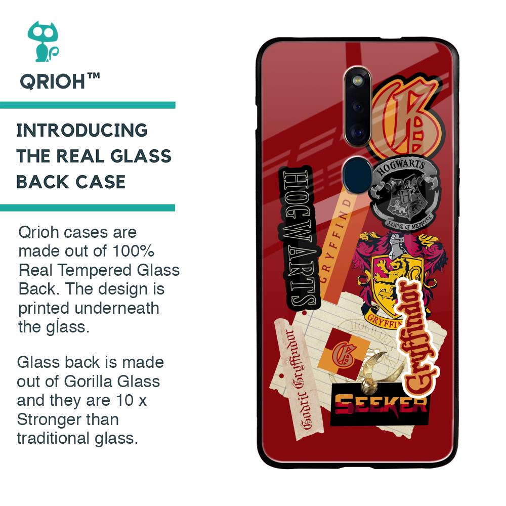 Gryffindor Glass Case for Oppo F11 Pro