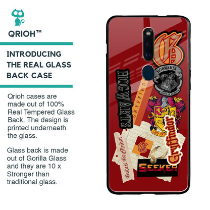 Gryffindor Glass Case for Oppo F11 Pro
