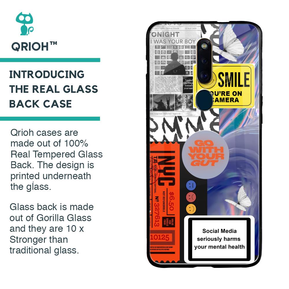 Smile for Camera Glass Case for Oppo F11 Pro