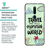 Travel Stamps Glass Case for Oppo F11 Pro