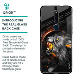 Aggressive Lion Glass Case for Oppo F11 Pro