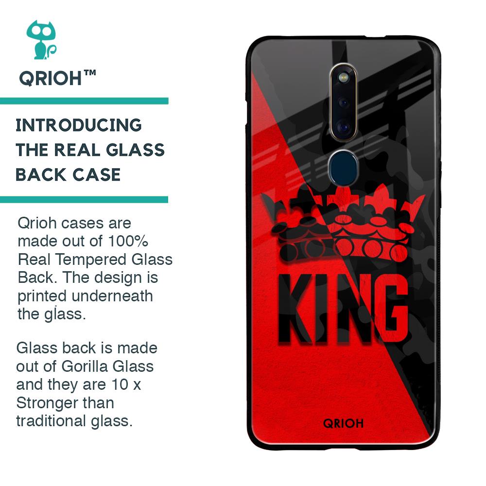 I Am A King Glass Case for Oppo F11 Pro
