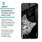Kitten Mandala Glass Case for Oppo F11 Pro