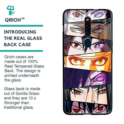 Anime Eyes Glass Case for Oppo F11 Pro