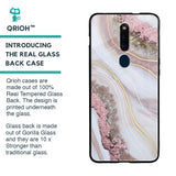 Pink & Gold Gllitter Marble Glass Case for Oppo F11 Pro