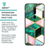 Seamless Green Marble Glass Case for Oppo F11 Pro