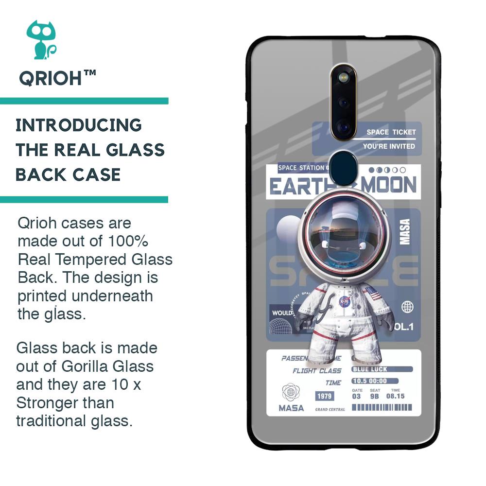 Space Flight Pass Glass Case for Oppo F11 Pro