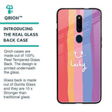 Lucky Abstract Glass Case for Oppo F11 Pro