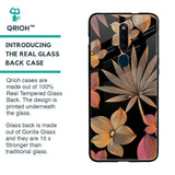 Lines Pattern Flowers Glass Case for Oppo F11 Pro