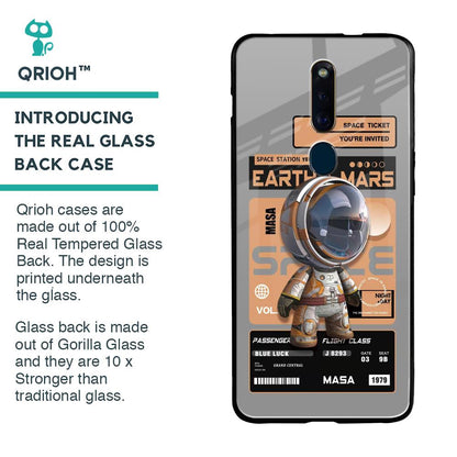 Space Ticket Glass Case for Oppo F11 Pro