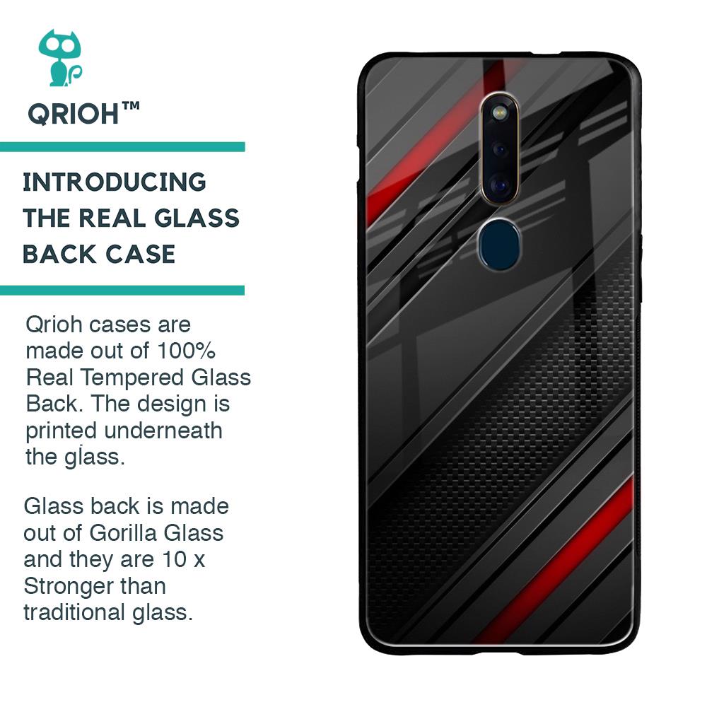 Modern Abstract Glass Case for Oppo F11 Pro