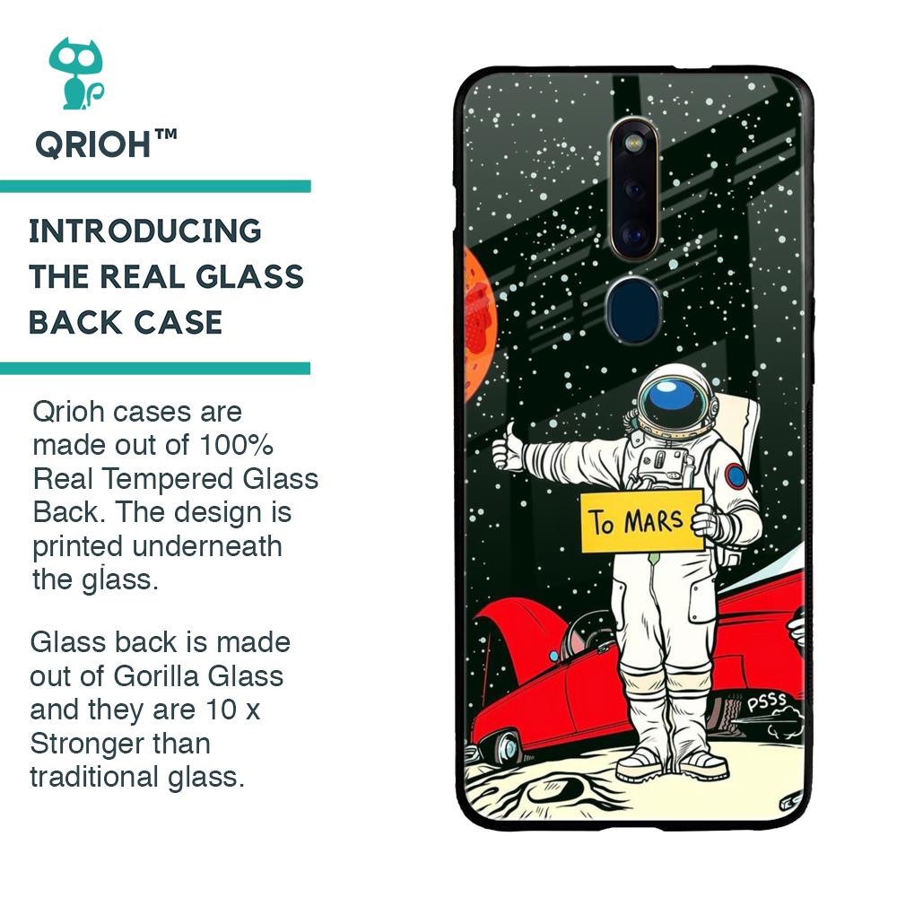 Astronaut on Mars Glass Case for Oppo F11 Pro