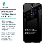 Black Soul Glass Case for Oppo F11 Pro