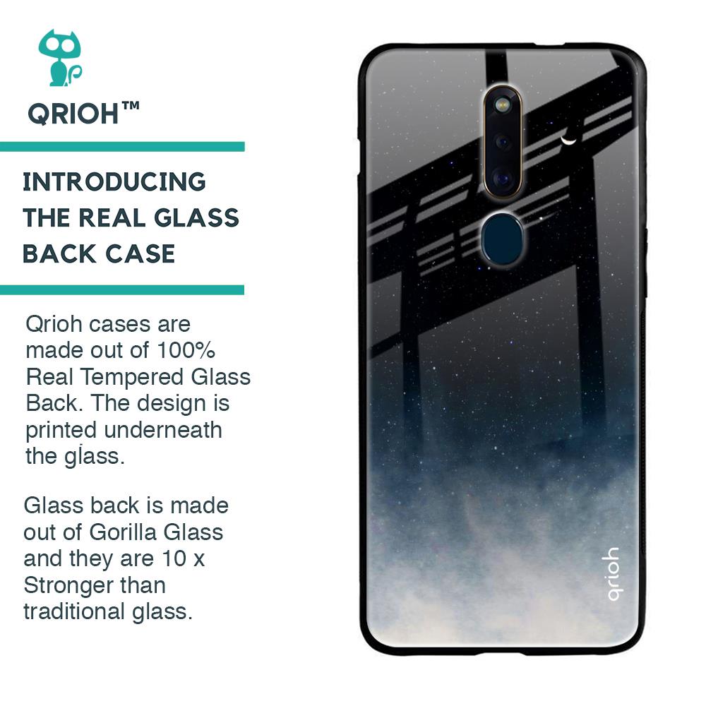 Black Aura Glass Case for Oppo F11 Pro