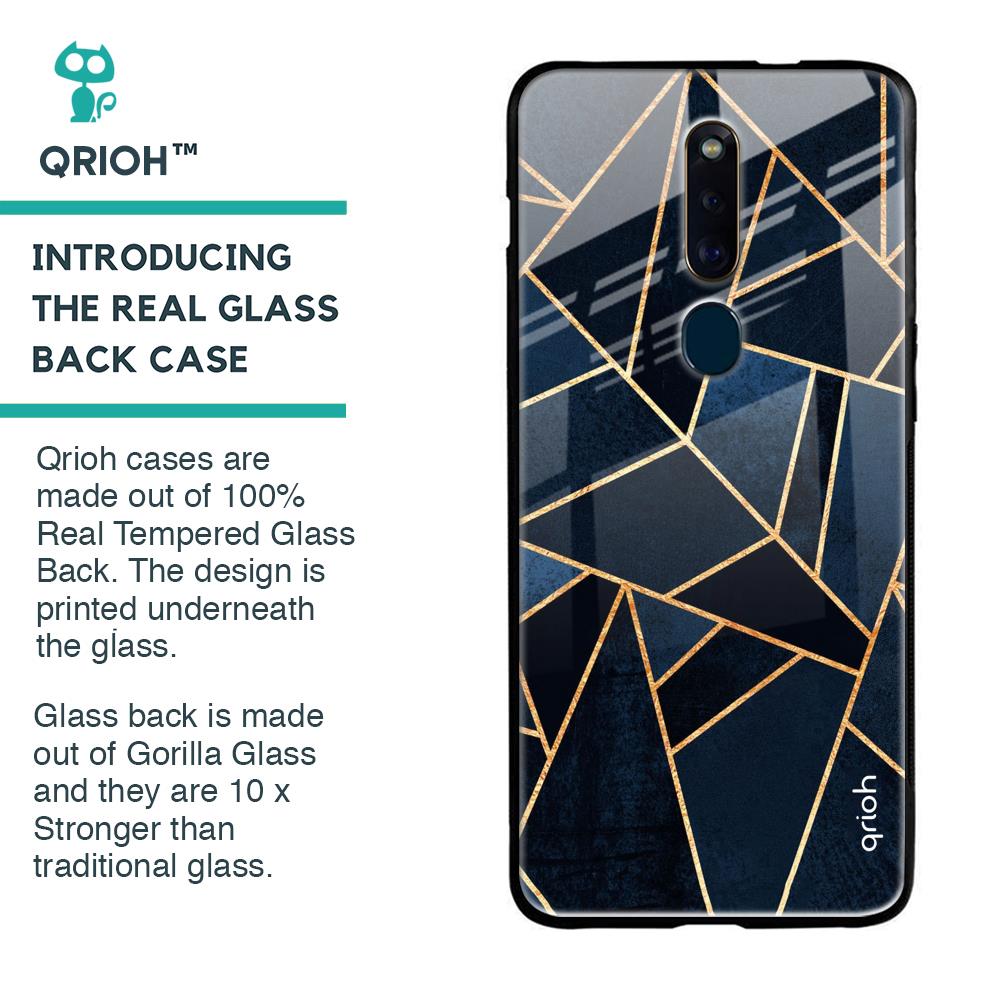Abstract Tiles Glass case for Oppo F11 Pro