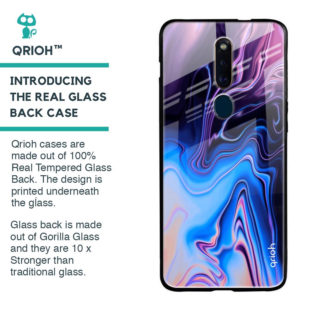 Psychic Texture Glass Case for Oppo F11 Pro