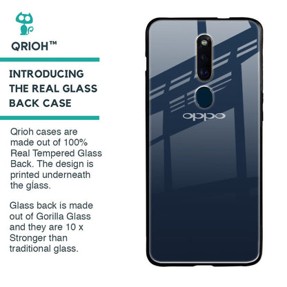 Overshadow Blue Glass Case For Oppo F11 Pro