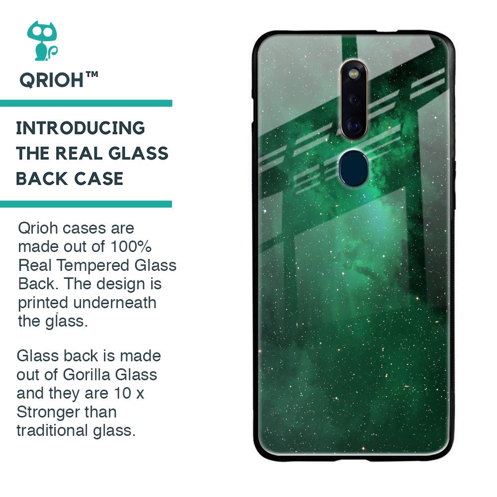Emerald Firefly Glass Case For Oppo F11 Pro