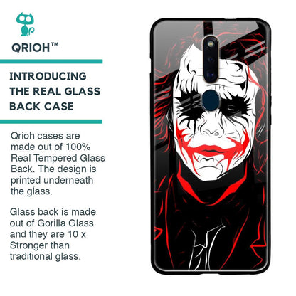 Life In Dark Glass Case For Oppo F11 Pro