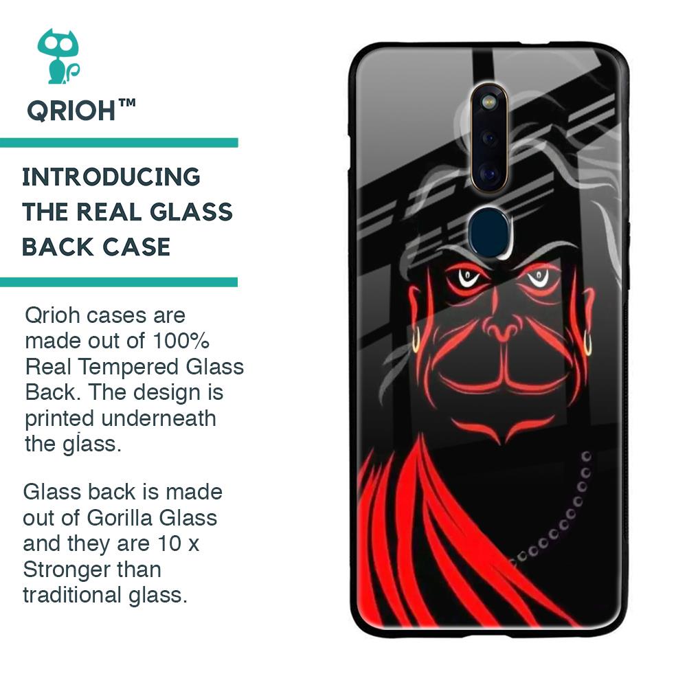 Lord Hanuman Glass Case For Oppo F11 Pro