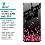 Heart Rain Fall Glass Case For Oppo F11 Pro