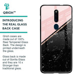 Marble Texture Pink Glass Case For Oppo F11 Pro