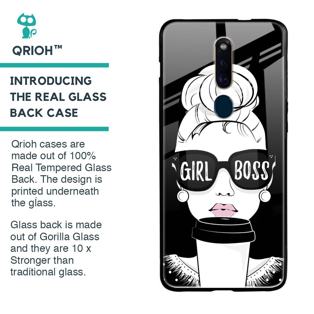 Girl Boss Glass Case For Oppo F11 Pro