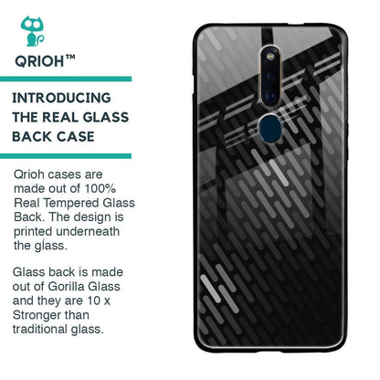 Dark Abstract Pattern Glass Case For Oppo F11 Pro