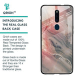Pink And Grey Marble Glass Case For Oppo F11 Pro