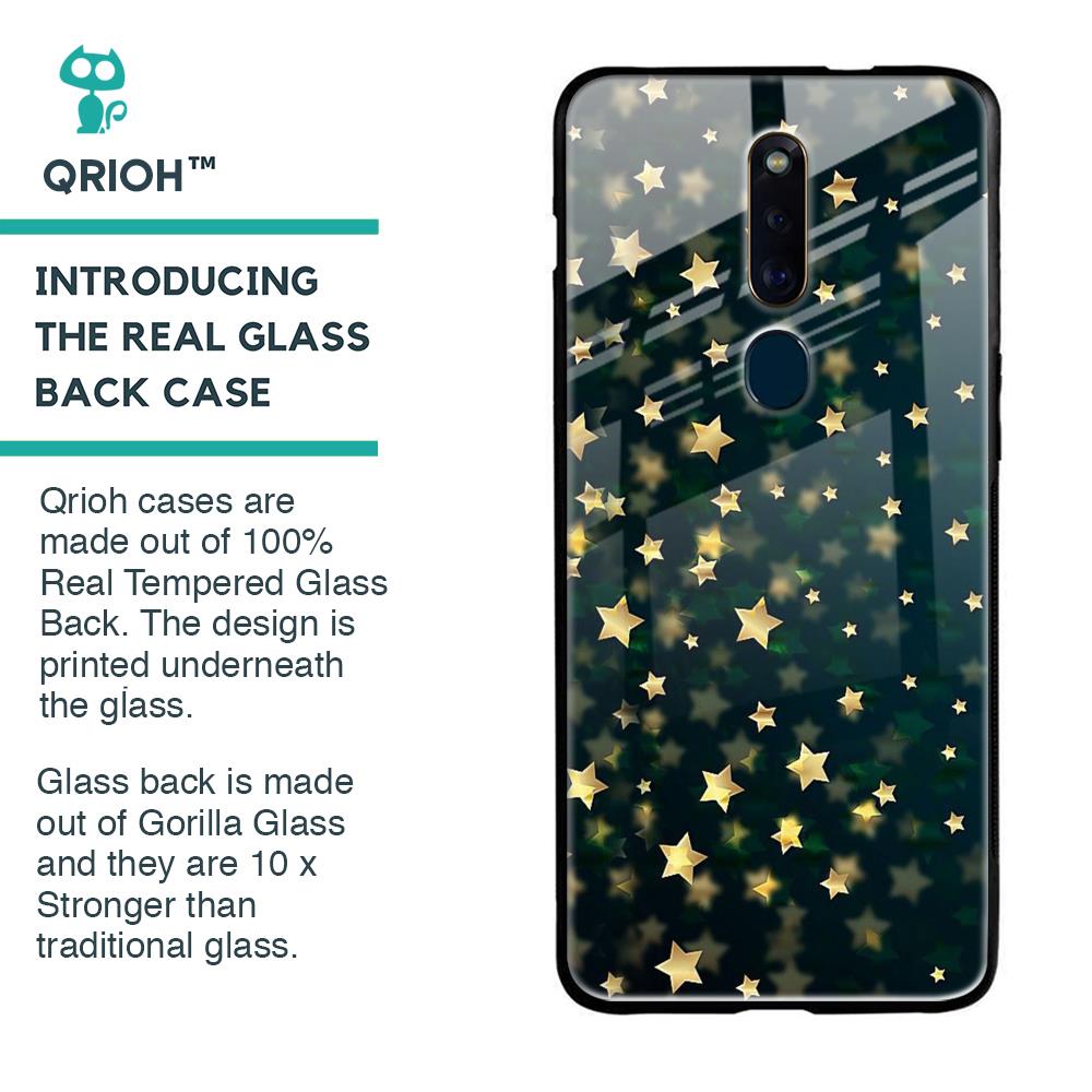 Dazzling Stars Glass Case For Oppo F11 Pro