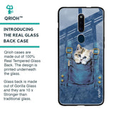 Kitty In Pocket Glass Case For Oppo F11 Pro