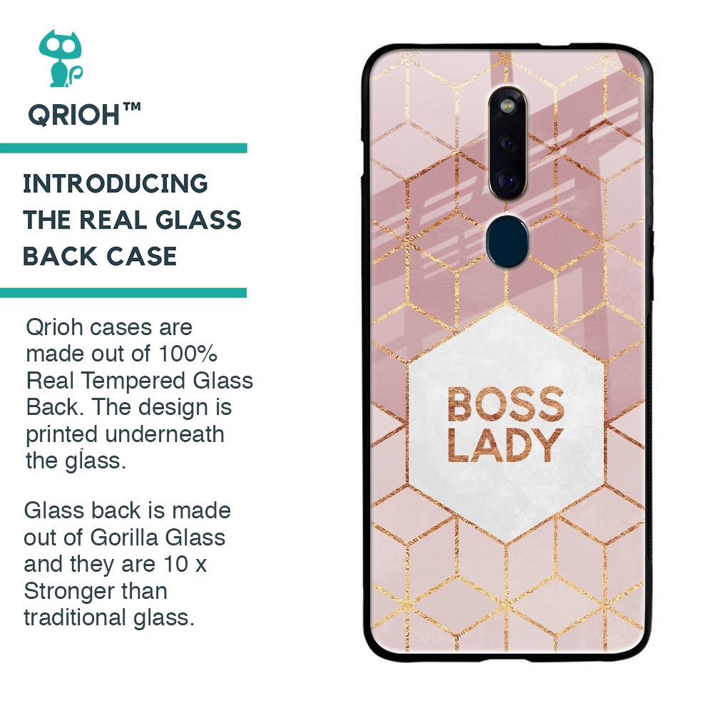 Boss Lady Glass Case for Oppo F11 Pro