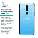 Wavy Blue Pattern Glass Case for Oppo F11 Pro