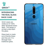 Blue Wave Abstract Glass Case for Oppo F11 Pro
