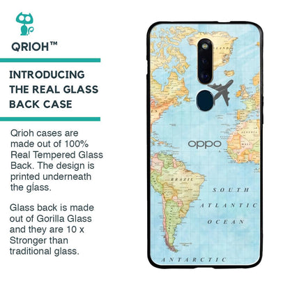 Fly Around The World Glass Case for Oppo F11 Pro