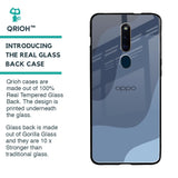 Navy Blue Ombre Glass Case for Oppo F11 Pro