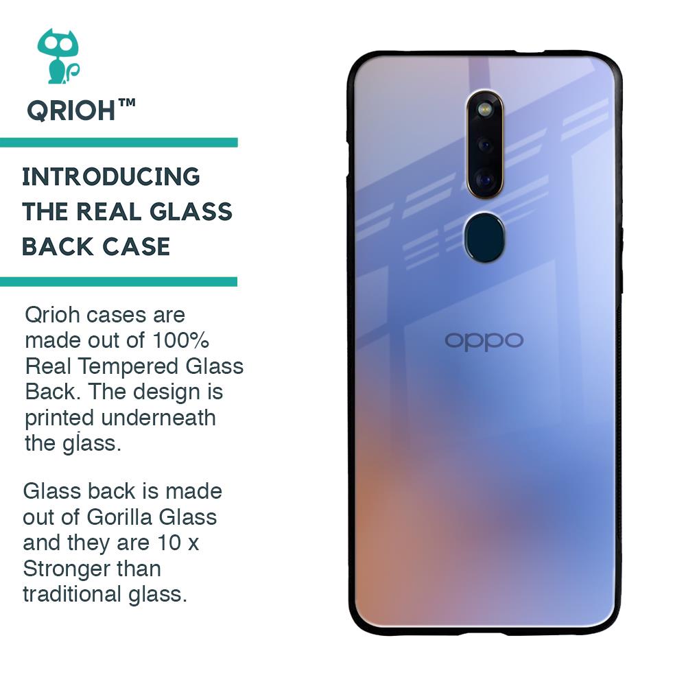 Blue Aura Glass Case for Oppo F11 Pro