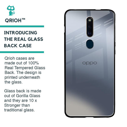 Space Grey Gradient Glass Case for Oppo F11 Pro