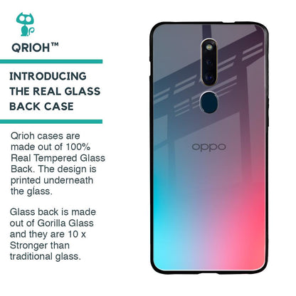 Rainbow Laser Glass Case for Oppo F11 Pro
