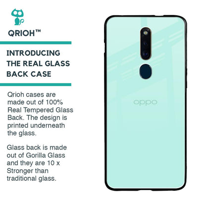 Teal Glass Case for Oppo F11 Pro