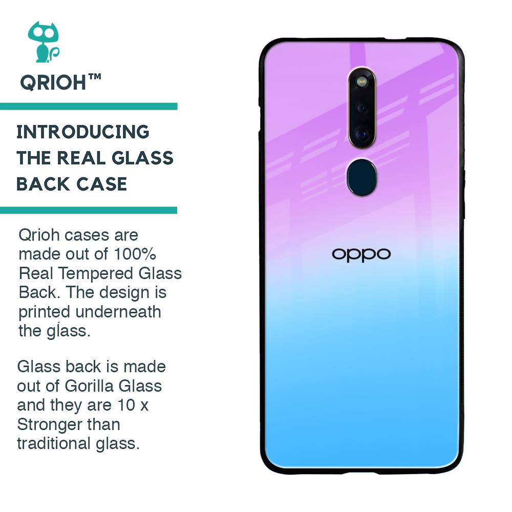 Unicorn Pattern Glass Case for Oppo F11 Pro