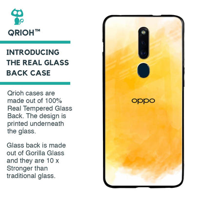 Rustic Orange Glass Case for Oppo F11 Pro