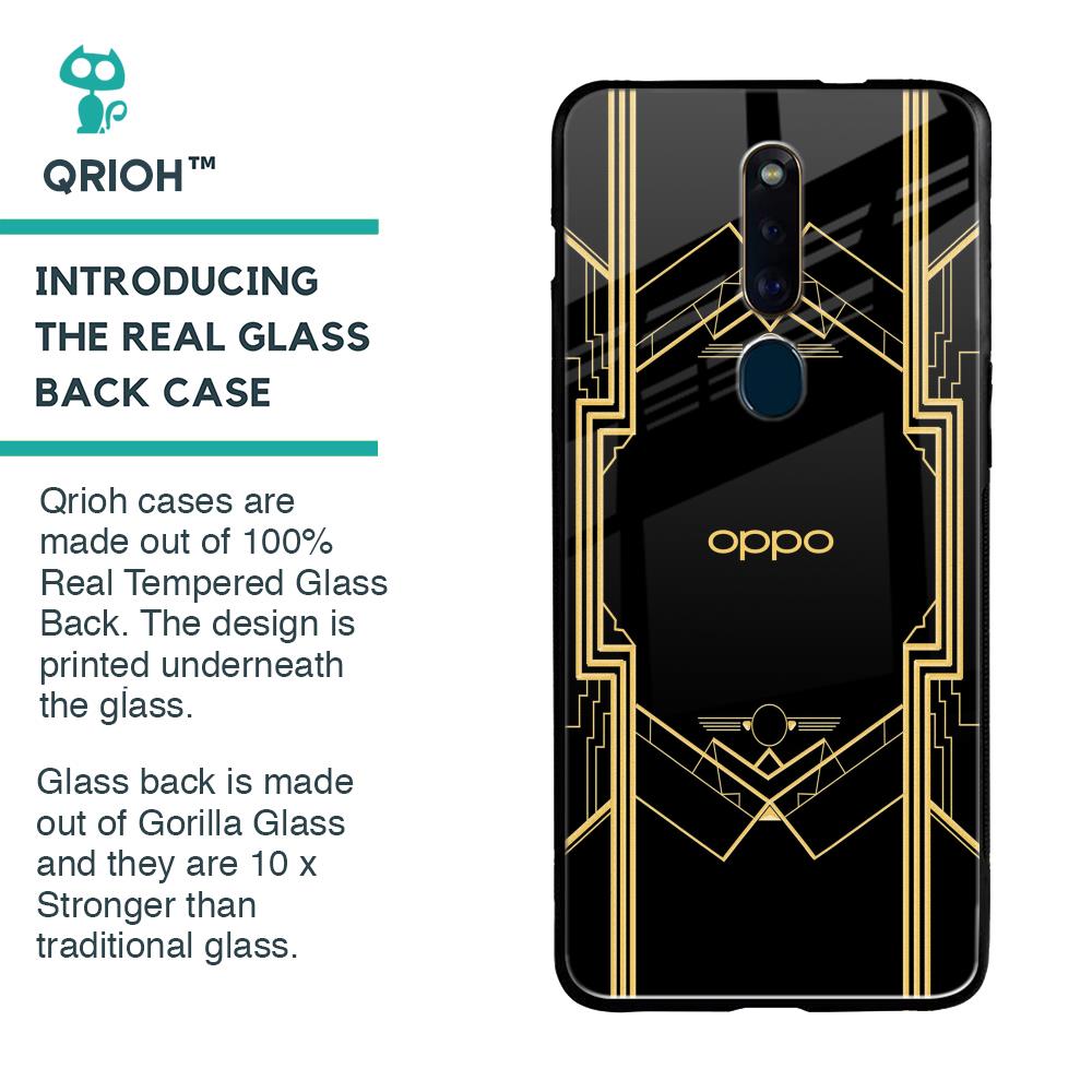 Sacred Logo Glass Case for Oppo F11 Pro